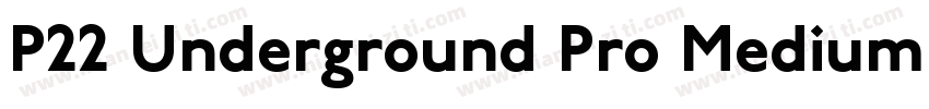 P22 Underground Pro Medium Regular字体转换
